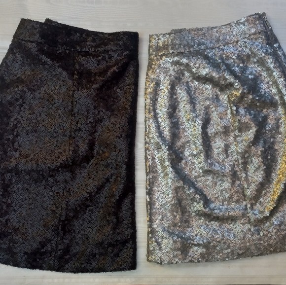 Decree Women's Mini skirts - Large - Black and Silver - Picture 1 of 4